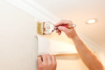 Pose de papier peint à Monthyon — revêtements muraux et toiles de verre